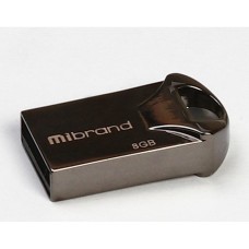 USB флеш накопитель Mibrand 8GB Hawk Black USB 2.0 (MI2.0/HA8M1B)