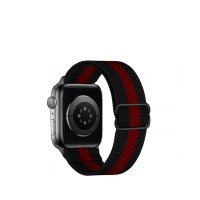 Ремінець Hoco WA04 Nylon Loop для Apple Watch 42mm/44mm/45mm/49mm Black/Red (WA04-42/49BR)